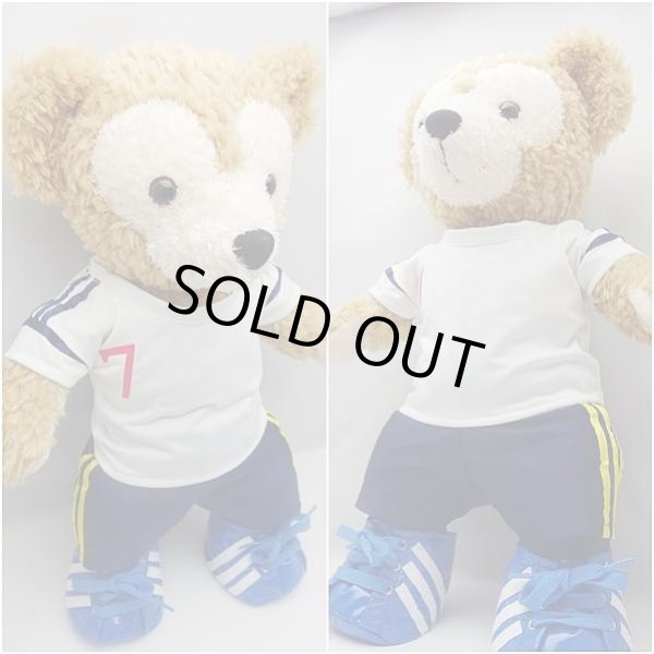 画像3: ダッフィー 衣装 Sサイズ (身長43cm) サッカー ユニフォーム コスチューム 服 「白」「背番号7 JUN」 a195 (3)