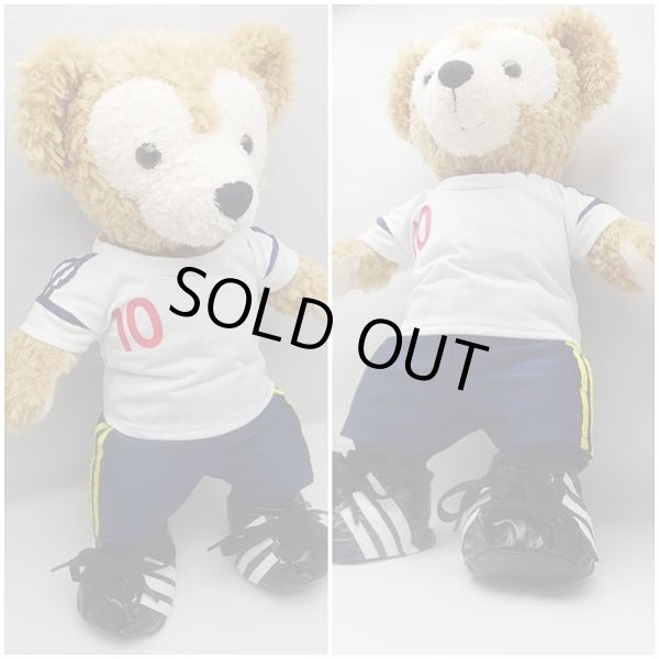 画像2: 【予約受付中】 ダッフィー 衣装 Sサイズ (身長43cm) サッカー ユニフォーム コスチューム 服  「白」「背番号10 SATOSHI」 a199 (2)