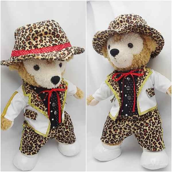 画像2: 【予約受付中】 ダッフィー 衣装 Sサイズ (身長43cm) Magical 豹柄 コスチューム 服 A a21 (2)