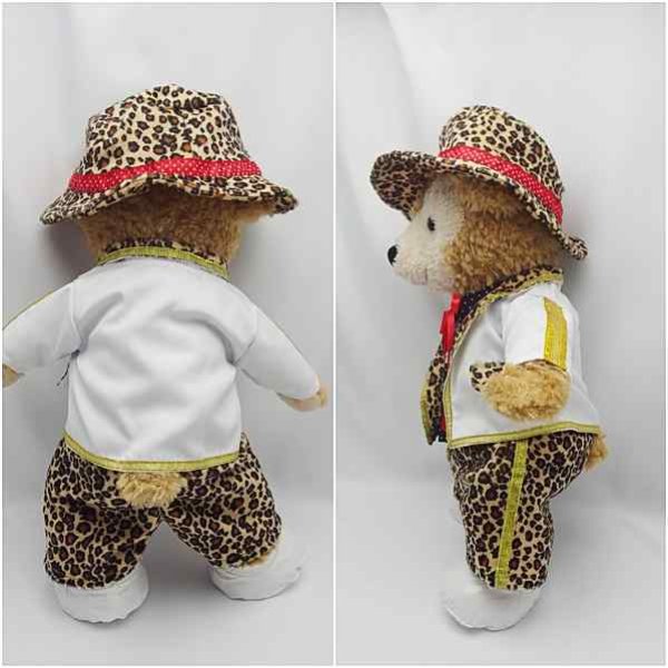 画像3: 【予約受付中】 ダッフィー 衣装 Sサイズ (身長43cm) Magical 豹柄 コスチューム 服 A a21 (3)