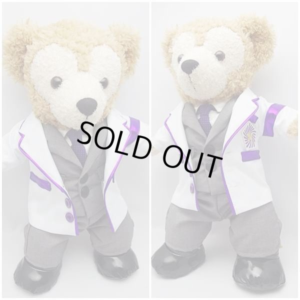 画像2: 【予約受付中】 ダッフィー 衣装 Sサイズ (身長43cm) ワクワク 白衣&スーツ コスチューム 服 紫 O a235 (2)
