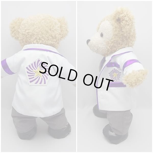 画像3: 【予約受付中】 ダッフィー 衣装 Sサイズ (身長43cm) ワクワク 白衣&スーツ コスチューム 服 紫 O a235 (3)