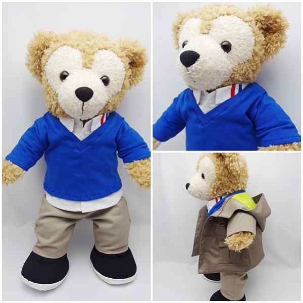 画像2: 【予約受付中】 ダッフィー 衣装 Sサイズ (身長43cm) ようこそ コスチューム 服 a261 (2)