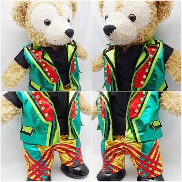 画像3: 【予約受付中】 ダッフィー 衣装 Sサイズ (身長43cm) japoコン コスチューム 服 緑  S a276 (3)