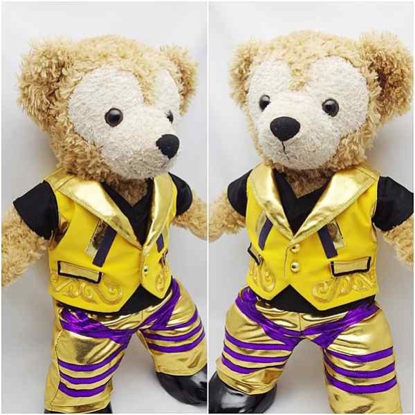 画像2: 【予約受付中】 ダッフィー 衣装 Sサイズ (身長43cm) japoコン コスチューム 服 黄  N a277 (2)