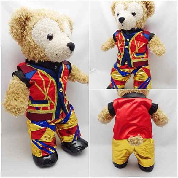 画像2: 【予約受付中】  【予約受付中】 ダッフィー 衣装 Sサイズ (身長43cm) japoコン コスチューム 服 赤  S a278 (2)