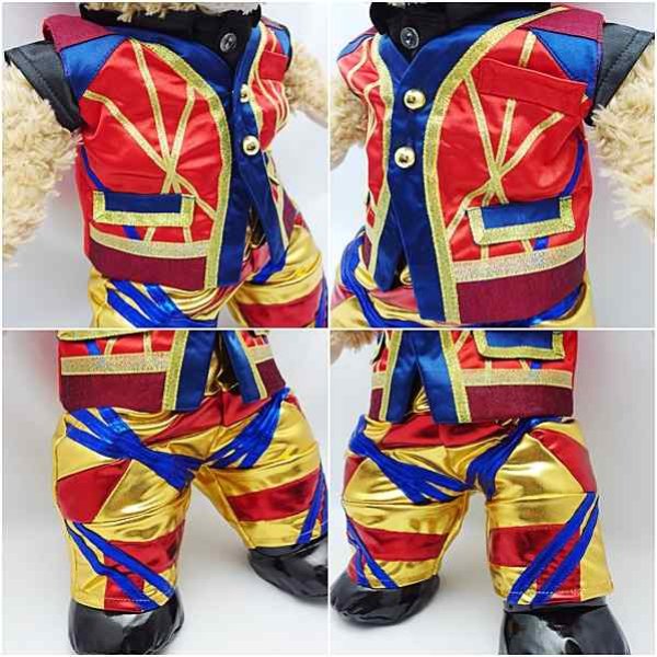 画像3: 【予約受付中】  【予約受付中】 ダッフィー 衣装 Sサイズ (身長43cm) japoコン コスチューム 服 赤  S a278 (3)