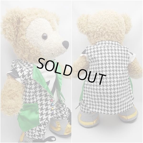 画像3: 【予約受付中】 ダッフィー 衣装 Sサイズ (身長43cm) japoコン コスチューム 服 千鳥柄 緑 A a296 (3)