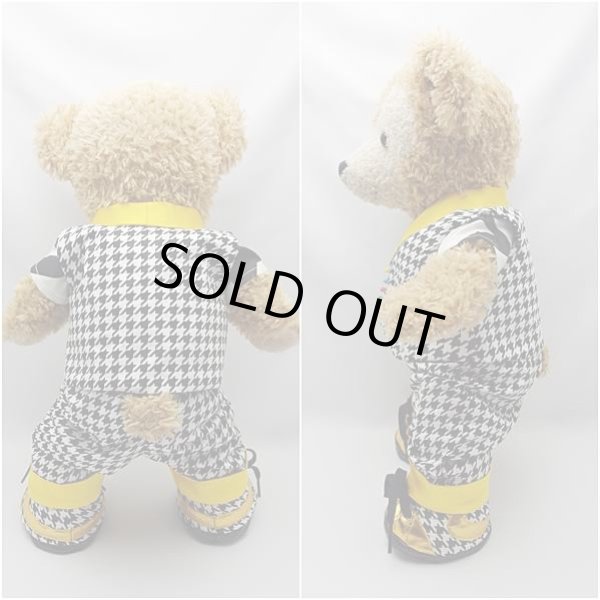 画像3: ダッフィー 衣装 Sサイズ (身長43cm) japoコン コスチューム 服 千鳥柄 黄 N a297 (3)