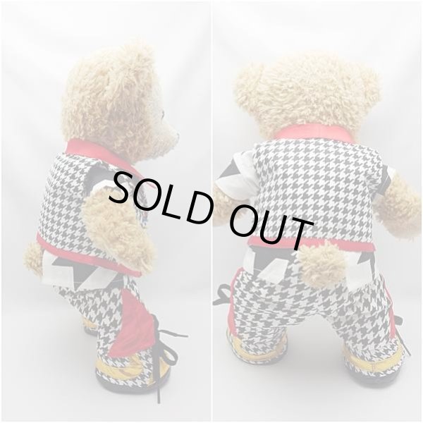 画像3: 【予約受付中】 ダッフィー 衣装 Sサイズ (身長43cm) japoコン コスチューム 服 千鳥柄 赤 S a298 (3)