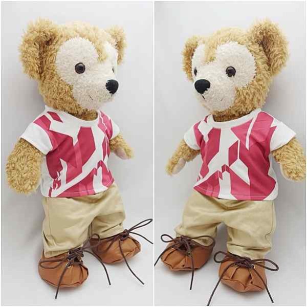 画像2: 【予約受付中】 ダッフィー 衣装 Sサイズ (身長43cm) Show コスチューム 服 赤色 S a308 (2)