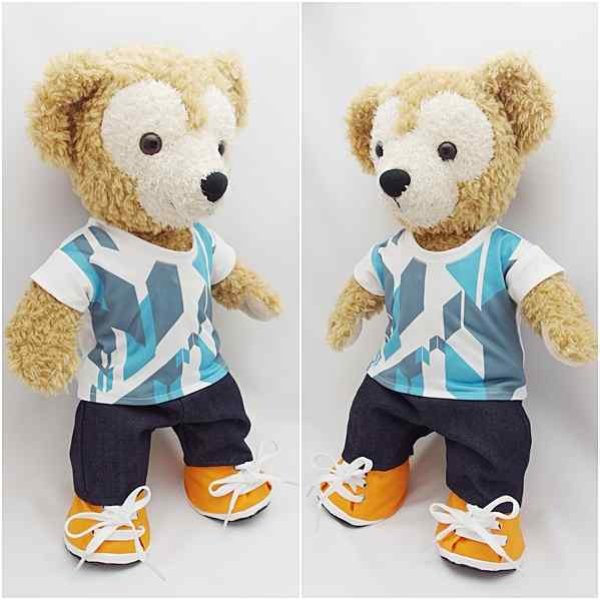 画像2: 【予約受付中】 ダッフィー 衣装 Sサイズ (身長43cm) Show コスチューム 服 青色 S a309 (2)