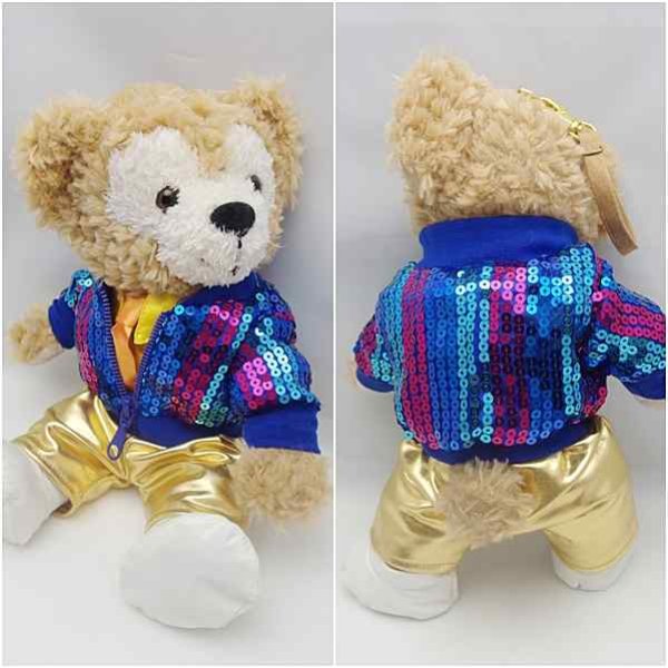 画像3: 【予約受付中】 ダッフィー＆ジェラトーニ 衣装 ポーチサイズ (身長28cm) コスチューム 服  70年代 ディスコ  A (3)