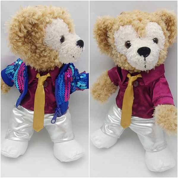 画像2: 【予約受付中】 ダッフィー＆ジェラトーニ 衣装 ポーチサイズ (身長28cm) コスチューム 服  70年代 ディスコ  N (2)