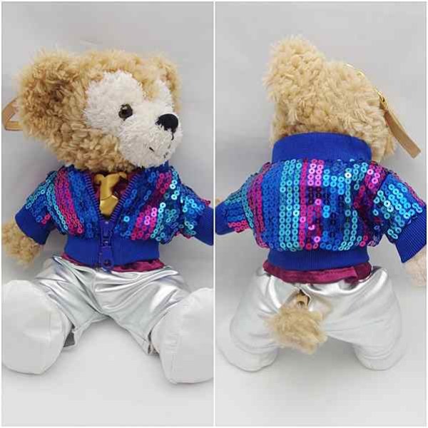 画像3: 【予約受付中】 ダッフィー＆ジェラトーニ 衣装 ポーチサイズ (身長28cm) コスチューム 服  70年代 ディスコ  N (3)