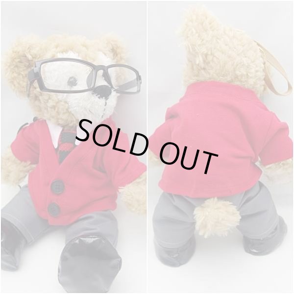 画像3: 【予約受付中】 ダッフィー&ジェラトーニ 衣装 ポーチサイズ (身長28cm) 鍵コス 赤セーター  コスチューム 服 O a72 (3)