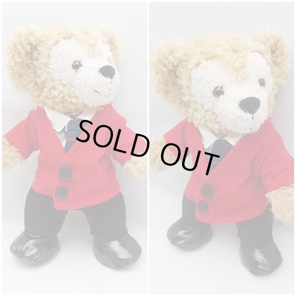 画像2: 【予約受付中】 ダッフィー&ジェラトーニ 衣装 ポーチサイズ (身長28cm) 鍵コス 赤セーター  青ネクタイ コスチューム 服 O a74 (2)