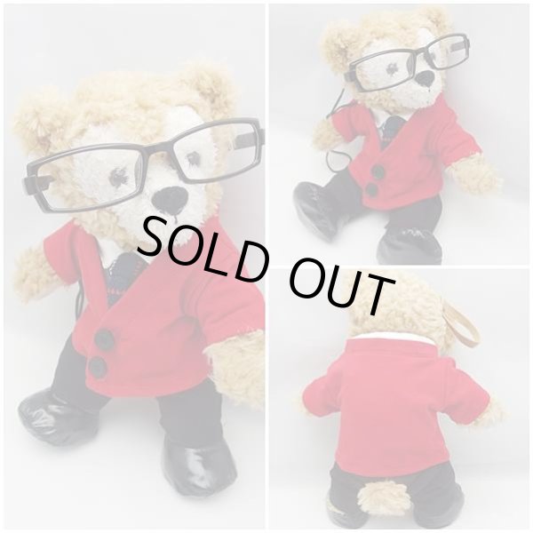 画像3: 【予約受付中】 ダッフィー&ジェラトーニ 衣装 ポーチサイズ (身長28cm) 鍵コス 赤セーター  青ネクタイ コスチューム 服 O a74 (3)