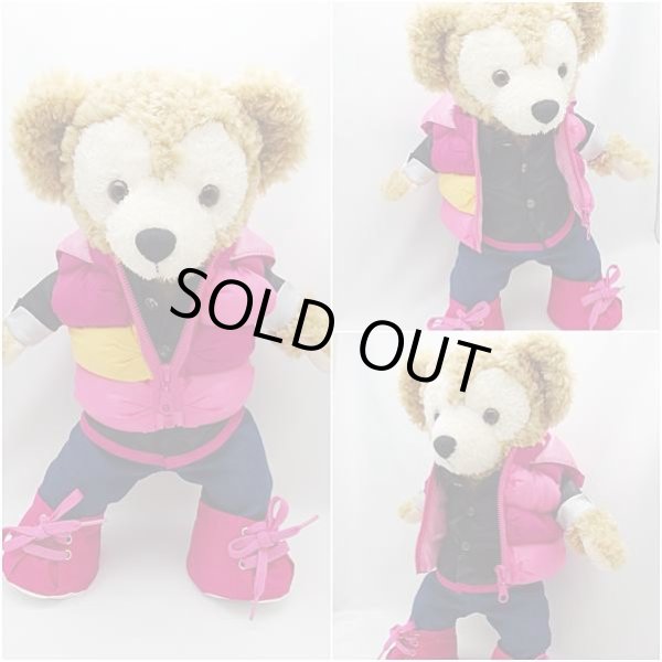 画像2: 【予約受付中】 ダッフィー 衣装 Sサイズ (身長43cm)  ワイハジャケット コスチューム 服 ピンク N a97 (2)