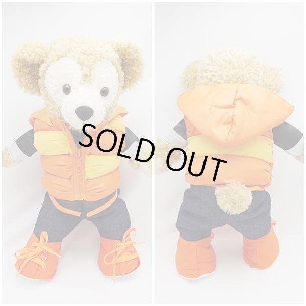 画像3: 【予約受付中】 ダッフィー 衣装 Sサイズ (身長43cm)  ワイハジャケット コスチューム 服 オレンジ O a99 (3)