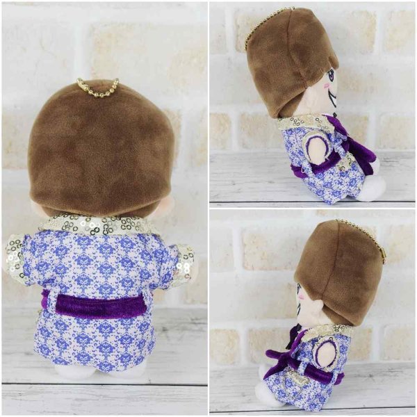 画像3: ちびぬい 2023 驚きツアー メンカラ 衣装 コスチューム 服 aa14 紫担当 (3)