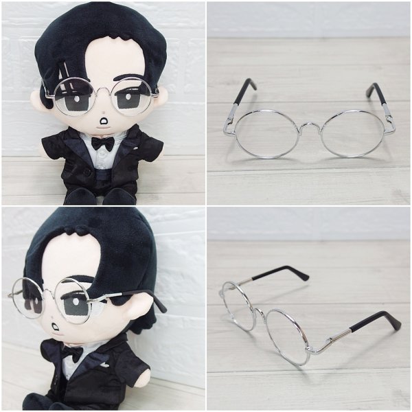 画像2: メガネ BIGぬいぐるみ Eタイプ ame (2)