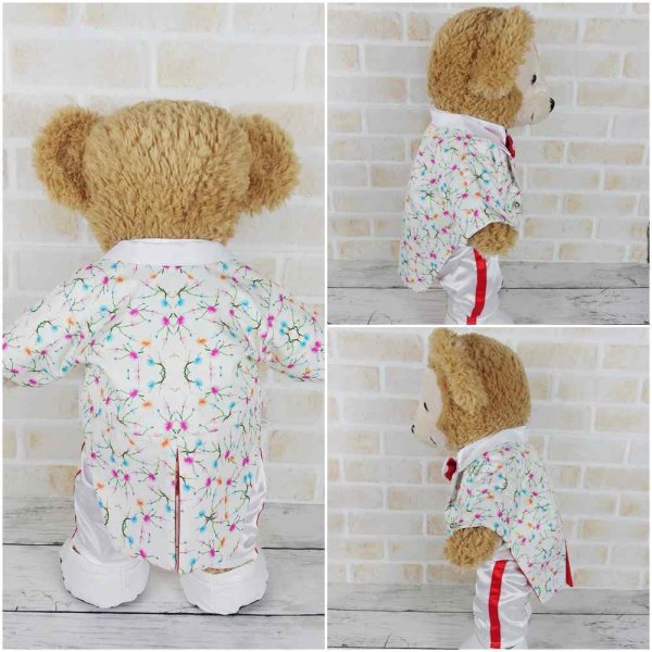 画像4: 【予約受付中】 ダッフィー 衣装 Sサイズ (身長43cm) コスチューム 服 b61 赤担当 (4)