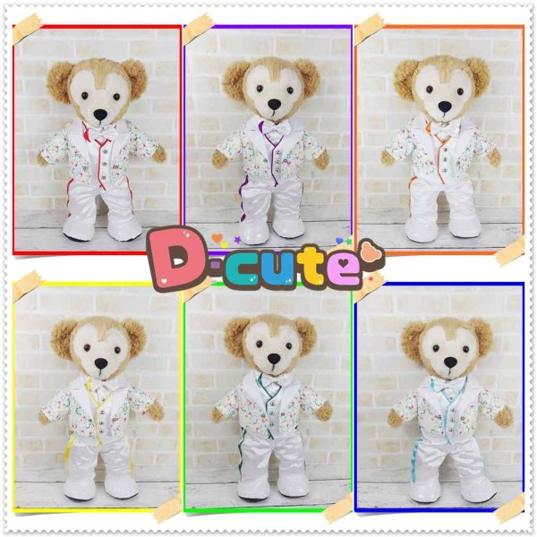 画像5: 【予約受付中】 ダッフィー 衣装 Sサイズ (身長43cm) コスチューム 服 b62 紫担当 (5)