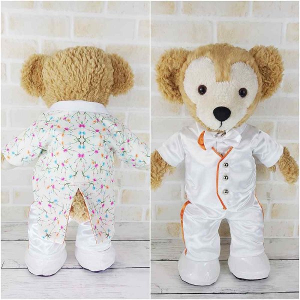 画像4: 【予約受付中】 ダッフィー 衣装 Sサイズ (身長43cm) コスチューム 服 b63 オレンジ担当  (4)