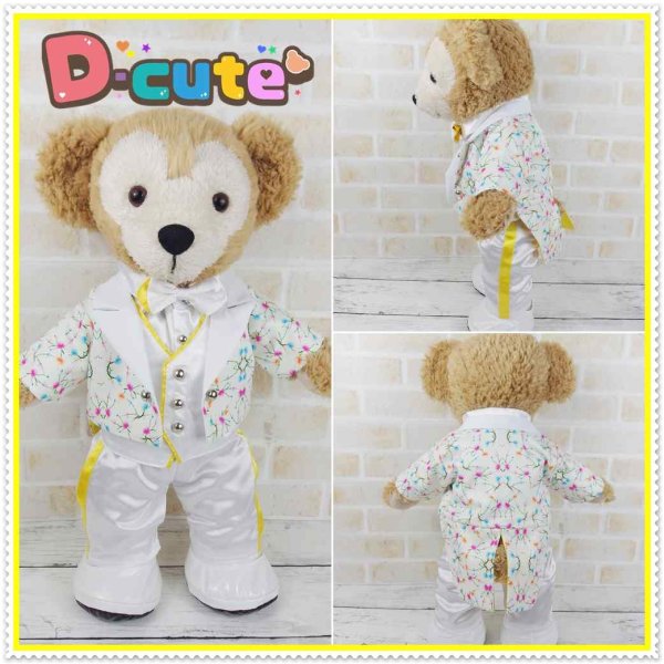 画像4: ダッフィー 衣装 Sサイズ (身長43cm) コスチューム 服 b64 黄色担当 (4)