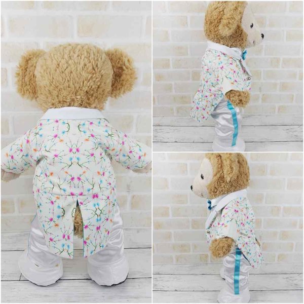 画像3: 【予約受付中】 ダッフィー 衣装 Sサイズ (身長43cm) コスチューム 服 b66 水色担当 (3)