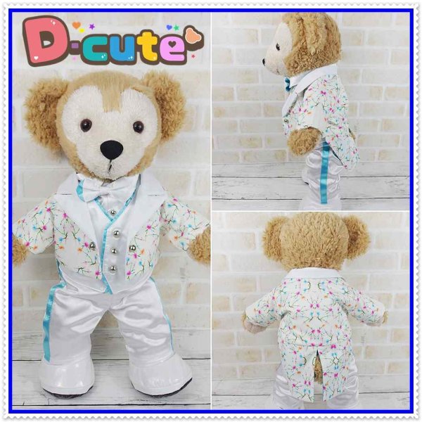 画像4: 【予約受付中】 ダッフィー 衣装 Sサイズ (身長43cm) コスチューム 服 b66 水色担当 (4)