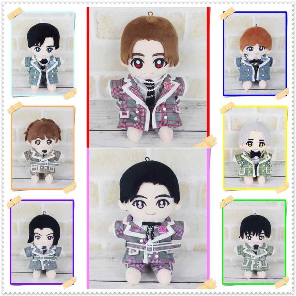 画像4: 【予約受付中】Hey15thぬいぐるみ サイズ コスチューム 服 千鳥柄 衣装 青担当 hdn717 (4)