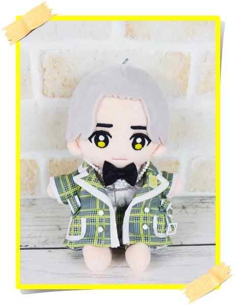 画像1: 【予約受付中】Hey15thぬいぐるみ サイズ コスチューム 服 千鳥柄 衣装 黄色担当 hdn718 (1)