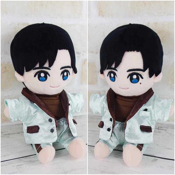 画像2: 【予約受付中】Hey15thぬいぐるみ サイズ コスチューム 服 ミントチョコ 衣装 水色担当 hdn723 (2)