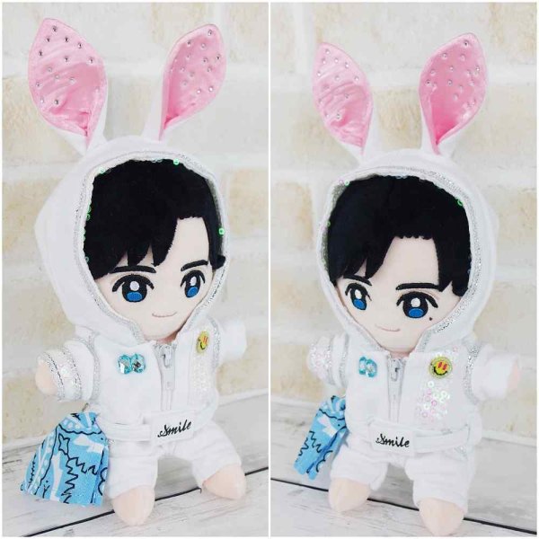 画像2: 【予約受付中】 Hey15thぬいぐるみ サイズ レッツゴー 衣装 水色担当 hdn733 (2)
