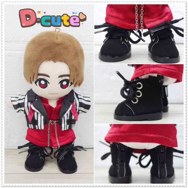 画像2: Hey15thぬいぐるみ サイズ コスチューム 服 縦じまメンカラ 衣装 赤担当 hdn761 (2)