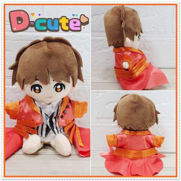 画像4: Hey15thぬいぐるみ サイズ コスチューム 服 縦じまメンカラ 衣装 オレンジ担当 hdn765 (4)