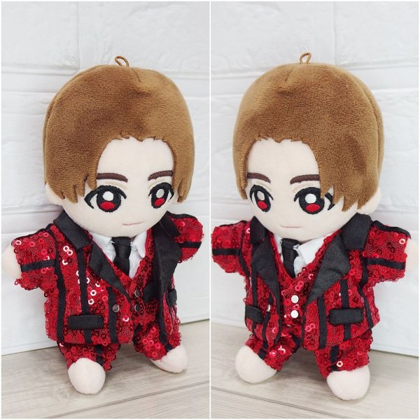 画像2: 【予約受付中】 Hey15thぬいぐるみ サイズ コスチューム 服 スーツ 衣装 赤担当 hdn771 (2)