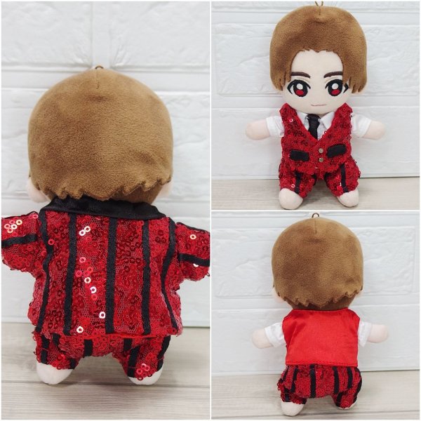 画像3: 【予約受付中】 Hey15thぬいぐるみ サイズ コスチューム 服 スーツ 衣装 赤担当 hdn771 (3)