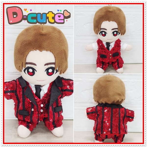 画像4: 【予約受付中】 Hey15thぬいぐるみ サイズ コスチューム 服 スーツ 衣装 赤担当 hdn771 (4)