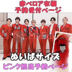 【予約受付中】ダッフィー ぬいばサイズ 赤ベロア 服 コスチューム 衣装 佐 IM12