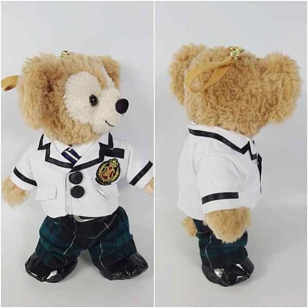 画像2: 【予約受付中】 ダッフィー&ジェラトーニ 衣装 ポーチサイズ (身長28cm) お兄ちゃん学生 コスチューム 服 kp09 (2)