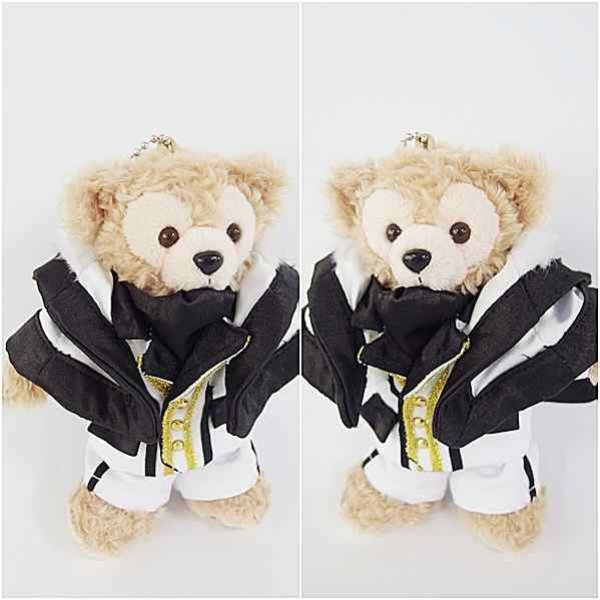 画像2: 【予約受付中 ダッフィー 衣装 ぬいばサイズ (全長14cm)  コスチューム 服 kp101  漆黒 (2)