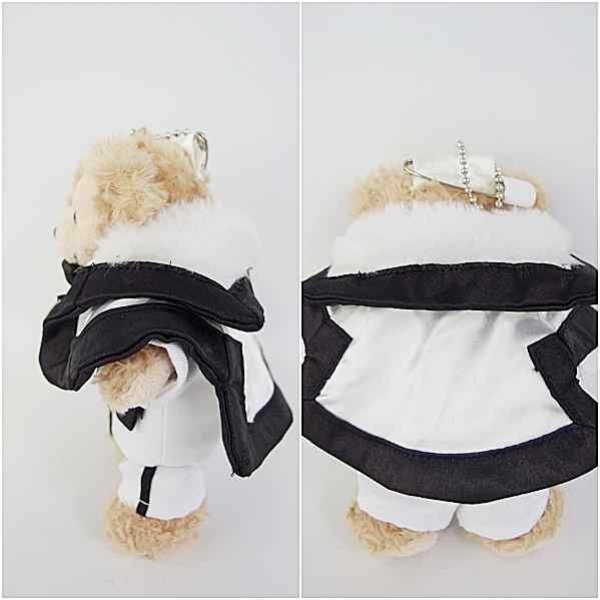 画像3: 【予約受付中 ダッフィー 衣装 ぬいばサイズ (全長14cm)  コスチューム 服 kp101  漆黒 (3)