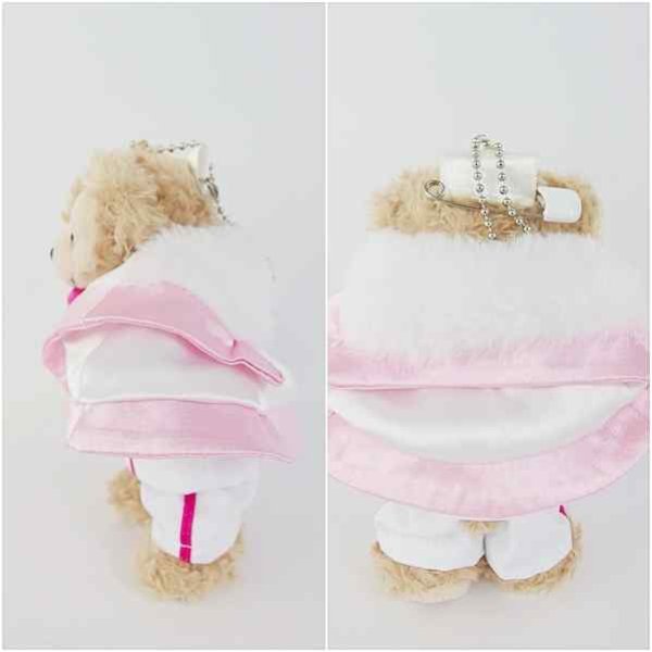 画像3: 『SALE中』 ダッフィー 衣装 ぬいばサイズ (全長14cm)  コスチューム 服 kp104  ピンク (3)