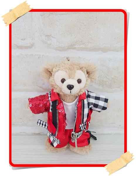 画像1: 『SALE中』 ダッフィー 衣装 ぬいばサイズ (全長14cm) コスチューム 服 kp190 (1)