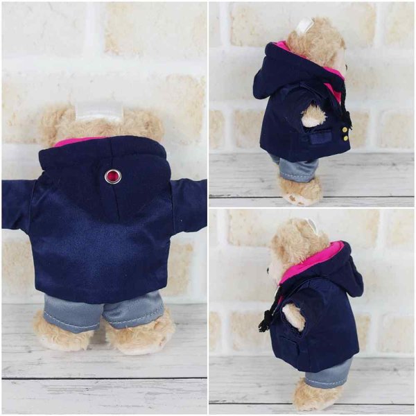 画像3: 【予約受付中】 ダッフィー 衣装 ぬいばサイズ (全長14cm) コスチューム 服 kp386 紫 (3)