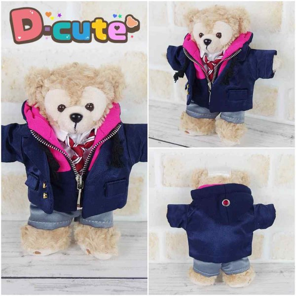 画像4: 【予約受付中】 ダッフィー 衣装 ぬいばサイズ (全長14cm) コスチューム 服 kp386 紫 (4)