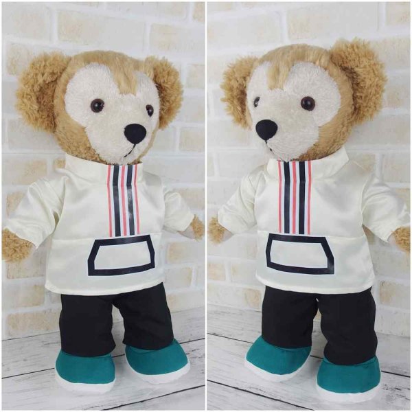 画像2: 『SALE中』ダッフィー 衣装 Sサイズ (身長43cm) キンプリ 風 紅白 コスチューム 服 紫 kp473 (2)